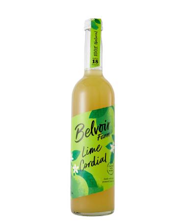 Belvoir Farm Lime Cordial - Fresh Pressed Lime Juice | Zingy Citrus Taste | Traditional Family Recipe | 100% Natural Ingredients | Suitable for Vegetarians & Vegans - 6 x 500ml Bottles 6 x 500ml Lime Cordial - Buy Online on GoSupps.com