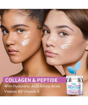 Advanced Collagen Face Moisturizer Cream for Women | Day & Night Hydration with Hyaluronic Acid & Vitamins - Buy Online on GoSupps.com