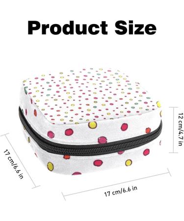 Bright Colorful Menstrual Bag for Women | Portable Spray Pattern Storage with Zipper | Ideal for Teenagers & Girls - Buy Online on GoSupps.com
