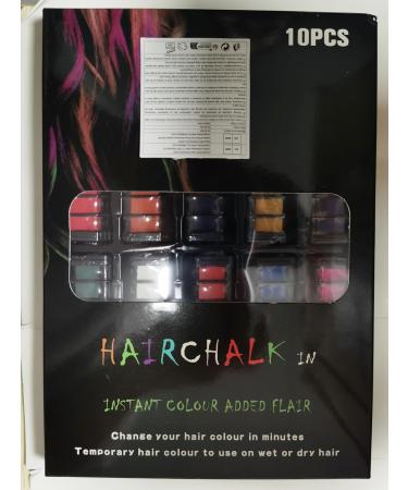 Gireatick 10 Colors Hair Chalk Comb for Girls Kids Temporary Hair Color Dye for Girls Kids Gifts on Valentine's Day Cosplay for Age 8-12 Washes Out Easily Non-Toxic and Safe for All Ages Including - Buy Online on GoSupps.com