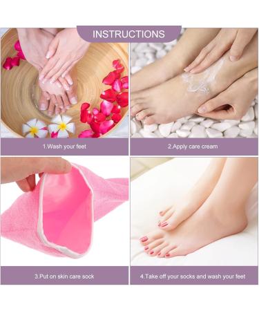 Beaupretty 2-Pack Moisturizing Gel Socks for Cracked Feet - Soft Foot Covers for Dry Skin Relief - Buy Online on GoSupps.com