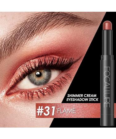 FOCALLURE Shimmer and Matte Cream Eyeshadow Stick - Flame - Buy Online on GoSupps.com