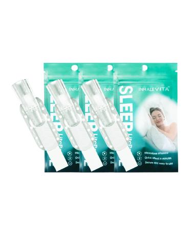 INHALEVITA Melatonin Trial Size :5 Min. Drowsiness Fast Acting Inhaled Sleep Aid | 3 Pairs Low Dose (0.3mg) | Stylish & Portable | Cozy Sleep & Wake