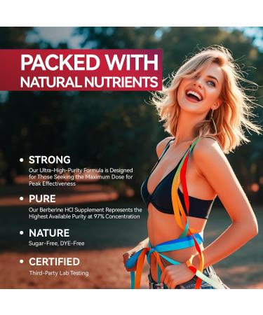 MEGNETA Premium Berberine HCl Complex with Cinnamon & Turmeric Heart Health Help Sugar Metabolism Balanced 60 Capsules 30-Day Supply - Buy Online on GoSupps.com