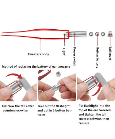 Red LED Light Earpick for Gentle Wax Removal - Ear Care Tool for Home, Travel, and Salon Use - Buy Online on GoSupps.com