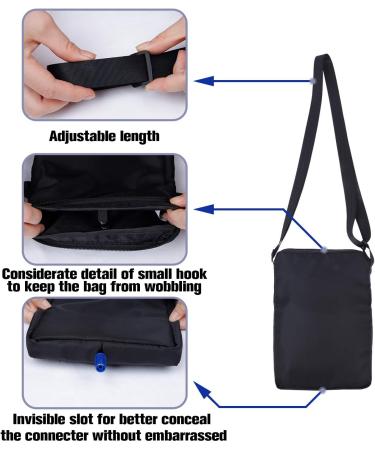 Buy Waterproof Catheter Bag with Nylon Belt | Quick Release Thigh Belt | Durable Oxford Cloth for Comfort & Security - Buy Online on GoSupps.com