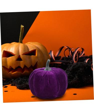 Ciieeo 10 Pcs Flannel Foam Pumpkin Decor Ornament Small Velvet Pumpkins Fabric Jack o Lantern Artificial Vegetable Halloween Pumpkin Diy Pumpkin Models Photo Prop Household Purple Crafts - Buy Online on GoSupps.com