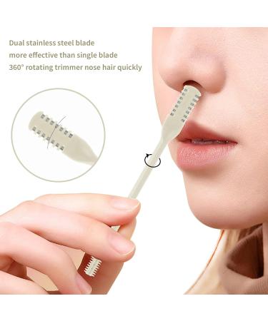 Buy LIEUDAGE Nose Hair Trimmers - Double-Tip Soft Brushes & Stainless Steel Safety Scissors for Men & Women | International Shipping Available - Buy Online on GoSupps.com