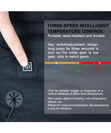 CRBudy Portable Heated Seat Cushion - 3-Stage Adjustable USB-Powered Ideal for Home Outdoor Camping & Fishing - Buy Online on GoSupps.com