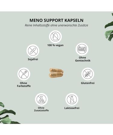 Menopause Capsules Supplement - Meno Support Complex with Vitamin B6 Red Clover Extract & Yam Root - 90 Count - Buy Online on GoSupps.com