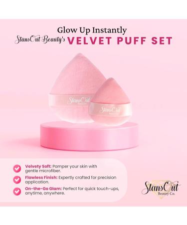 StansOut Beauty Velvet Makeup Puff Set (2-Pack) | Luxurious Soft Powder Puffs for Flawless Makeup Application - Perfect for Touch-Ups | Premium Quality International Shipping - Buy Online on GoSupps.com
