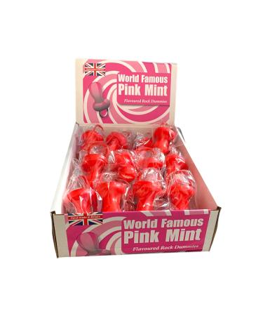 20 X Giant Pink Mint Rock Dummy Uk Made Party Favours Cake Decoration Handmade Dummies Display Box Included
