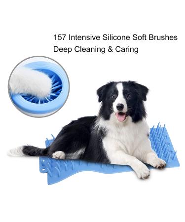 DOGNESS Automatic Dog Paw Cleaner for Small & Medium Dogs and Cats - Blue - Buy Online on GoSupps.com