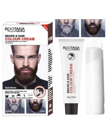 gifyym Beard Dye For - Quick Des - Brown Dye | Be Beard Coloring Shampoo For 60 Ml Beard Cream I Am Of Style Of The Cream For Hair