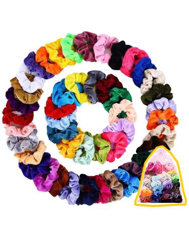 45 pieces of hair tie together colorful rubber bands hair scrunch elastic hair bands ponytail hair band for girls women women hair accessories 45 colors - Buy Online on GoSupps.com