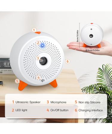 Anti Barking Device Auto Dog Deterrent Devices Stop Dog Barking Ultrasonic Dog Bark Control Anti Bark Device Dogs Stopper Safe Indoor Outdoor Dog Training Tool For Small Puppies Medium Large Dogs White#0102OPLD - Buy Online on GoSupps.com