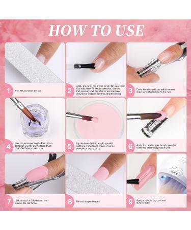 Morovan Acrylic Nail Kit with Drill - 12 Colors Acrylic Powder Set with UV Light - Professional Nail Extension Starter Kit for Home Nail Art - Buy Online on GoSupps.com