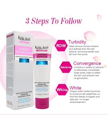 Underarm Whitening Cream - Kojic Acid Whitening Cream - Skin Lightening Cream - Armpit Bleaching Cream - Boost Collagen Skin Whitening Cream - Dark Spot Remover Reduce Odor Restore Complexion Moisture - Buy Online on GoSupps.com