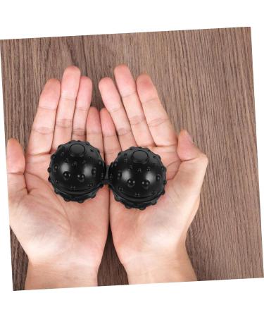 Beavorty Massage Roller & Yoga Balls - Double Lacrosse Balls for Body Massage - Black Rattan Holder - Buy Online on GoSupps.com