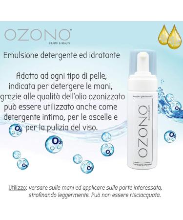  OZONO HEALTH & BEAUTY OZONO H&B - Cleansing Foam with Ozonized Oil - Made in Italy (150 ml) - Buy Online on GoSupps.com