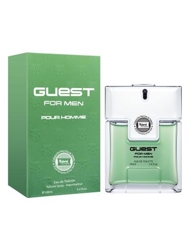 Hybrid & Company Guest For Men Pour Homme Eau De Toilette Vaporisateur Natural Spray 3.4 Fl Oz GUEST FOR MEN 3.4 Fl Oz (Pack of 1)