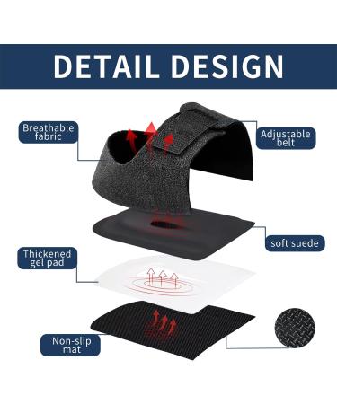 Plantar Fasciitis Gel Heel Cups - Anti-Slip Pads for Pain Relief Adjustable Protectors for Men & Women (L/XL 7.5-14 M / 7.5-13 W - Buy Online on GoSupps.com
