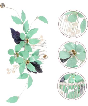 FRCOLOR Hair Comb Hair Accessories Purple Beads Rhinestone Trim Wedding Hair Comb for Brides Rhinestone Decor Hair Decor Pearl Hair Accessories Bride Pin Decorative Hair Combs Bridal Metal - Buy Online on GoSupps.com