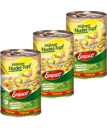 N.V. Erasco Set of 3 Noodle Pots for Tender Chicken with Pasta 400g