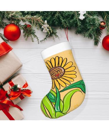 YYHHAOFA Sunflower Seeds and Sunflowers Prints Christmas Decorative Stockings : Soft Light and Tactile Suitable for Christmas Holiday Party - Buy Online on GoSupps.com