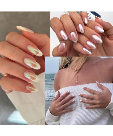 Magic Mermaid Chrome Nail Powder Set - Pearl Chrome Metallic Mirror Effect Pigment for Gel Polish Nail Art Decoration - Buy Online on GoSupps.com