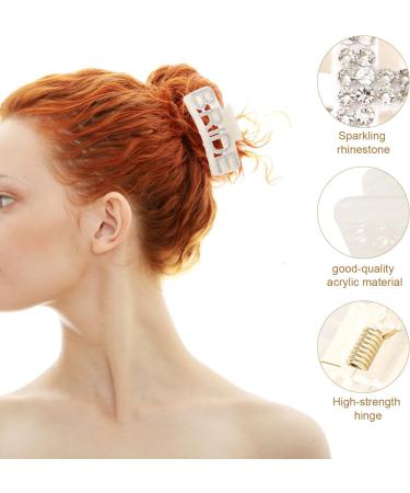 Bride Claw Clip White Bride Hair Clip Bridal Accessories to Be Gifts for Bachelorette Party Bridal Shower Shiny Hair Accessories for Bride with Sparkling Rhinestone for Wedding - Buy Online on GoSupps.com