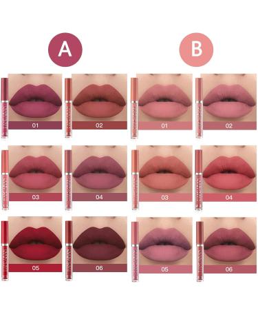 Kiogyek 6PCs Matte Lip Gloss Set | Long-lasting Waterproof Liquid Lipstick Gift Set - Buy Online on GoSupps.com