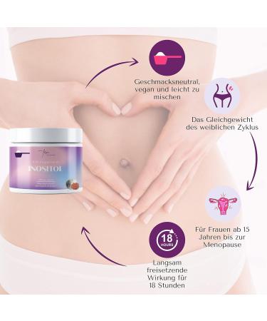 Inositol Fem Myo & D-Chiro 4100mg Capsules - 9-in-1 Formula for PCOS Cycle Disorders | Folic Acid Chrome Zinc Vitamins B6 B12 D3 Selenium & Manganese - Buy Online on GoSupps.com