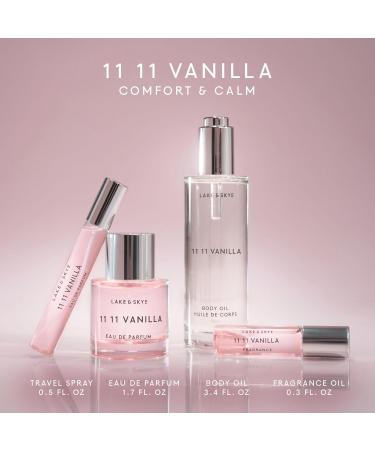 Lake & Skye 11 11 Vanilla Body Oil 10mL Subtle Musk & Vanilla Scent Hydrating All-Over Moisturizer with Almond Oil Vitamin E Paraben-Free Vegan Nourishes & Softens Dry Skin Sample 0.33 Fl Oz (Pack of 1) - Buy Online on GoSupps.com