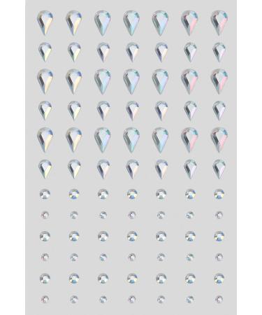Buy Rhinestone Stickers - 4 Sheets Self-Adhesive Bling Jewel & Crystal Gem Stickers for Crafts Makeup and Hair - Assorted Sizes with Tweezer - International Shipping Available - Buy Online on GoSupps.com