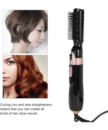 4-in-1 Hot Air Hair Blow Triple Barrel Waver | Automatic Curling Iron & Straightener Brush - Tourmaline Ceramic Low Noise Design - Buy Online on GoSupps.com