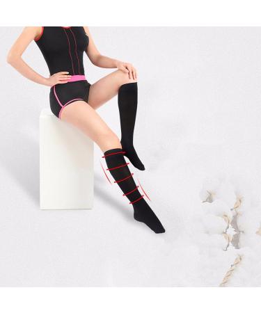 WSYKC Black Compression Stockings (2 Pairs) - 23-32mmHg XL | Ideal for Long-Standing Workers | International Shipping - Buy Online on GoSupps.com