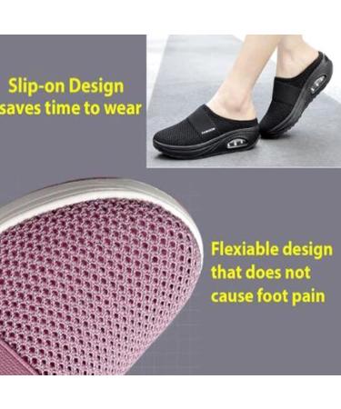 SOLVE Air Cushion Orthopedic Diabetic Walking Shoes with Arch Support - Black, Size 7 - Buy Online on GoSupps.com
