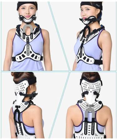 SHANRROW Adjustable Head Neck Chest Orthosis | U Lumbar Support - Breathable & Angle Adjustable for Ultimate Comfort - Buy Online on GoSupps.com