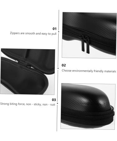 Minkissy 3pcs Shaving Box Case - Miss Shaver EVA Storage Box (18x8cm) - Black - Perfect for Travel & Organization - Buy Online on GoSupps.com