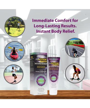 Ultra Strength Hemp Oil Cream for Pain Relief - 2.5 oz No Touch Squeeze Tube - Back Knee Nerve & Muscle Pain Relief - Buy Online on GoSupps.com