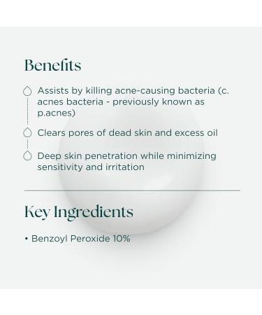 Marini SkinSolutions Benzoyl Peroxide Acne Treatment Lotion 5% - Targets & Treats Acne-Prone Skin - Clears Pores & Excess Oil - Made in the USA - 2 fl oz 10% - Buy Online on GoSupps.com