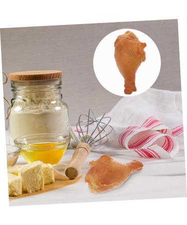 Abaodam 2pcs Simulated Food Chicken Drumsticks Prop Fried Chicken Decked Leg Fake Chicken Artificial Food Model Real Looking Food Fake Food Model Food Decor Pvc Chicken Wings Chicken Thigh 11x5.6cmx2pcs 1 - Buy Online on GoSupps.com