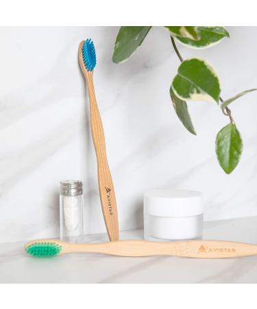 Eco-Friendly Bamboo Toothbrushes - BPA Free Nylon Bristles in 4 Colours - Individually Packaged - Pack of 20 - Buy Online on GoSupps.com