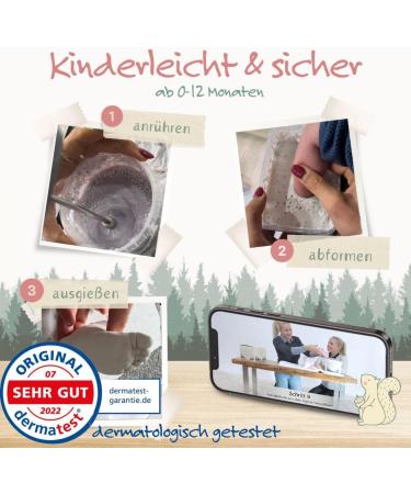 Soulbaby Plasterprint Baby Hand and Foot Set | 100% Made in Germany | Perfect Baby Gift for Boys & Girls | Capture Precious Handprints & Footprints | Ideal Birth Gift - Buy Online on GoSupps.com