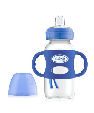 Dr. Brown's Wide-Neck Sippy Bottle 6M+ Blue 9 oz (270 ml)