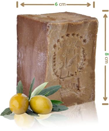 TUMELO Original Aleppo Soap 200g 80% Olive Oil 20% Laurel Oil + Soap Pouch - Handmade Olive Oil Soap - Natural Soap - Solid Hair Soap/Shower Soap - Buy Online on GoSupps.com
