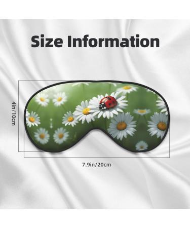 SSIMOO Ladybug Daisy Flower Eye Mask - Ultra-Soft Light-Blocking for Restful Sleep | International Shipping - Buy Online on GoSupps.com