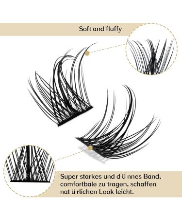 Shop Sparkle-D 12mm Individual Eyelash Clusters - D Curl DIY Eyelash Extensions for Stunning Eye Makeup - Buy Online on GoSupps.com