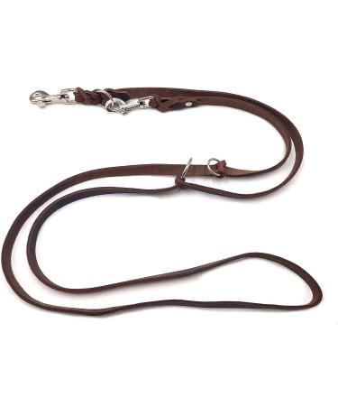 Adjustable Dog Liner for Small & Large Dogs - 2.40m Double Linen Dark Brown | International Shipping Available - Buy Online on GoSupps.com